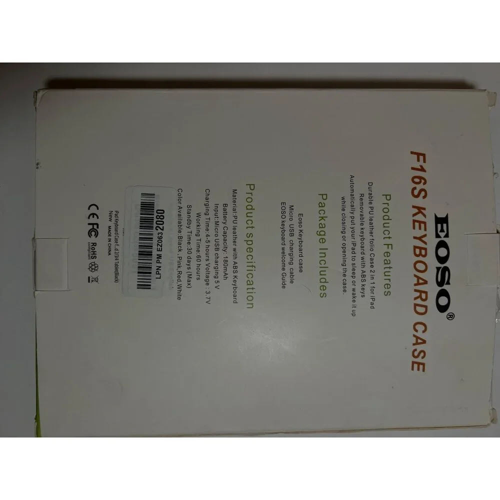 EOSO F16S Keyboard Case For iPad 2/3/4 With Bluetooth Functionality